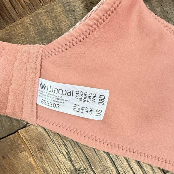 Wacoal 855303 Back Appeal Underwire Smoothing Bra - Burlwood – 38D - Picture 7 of 7